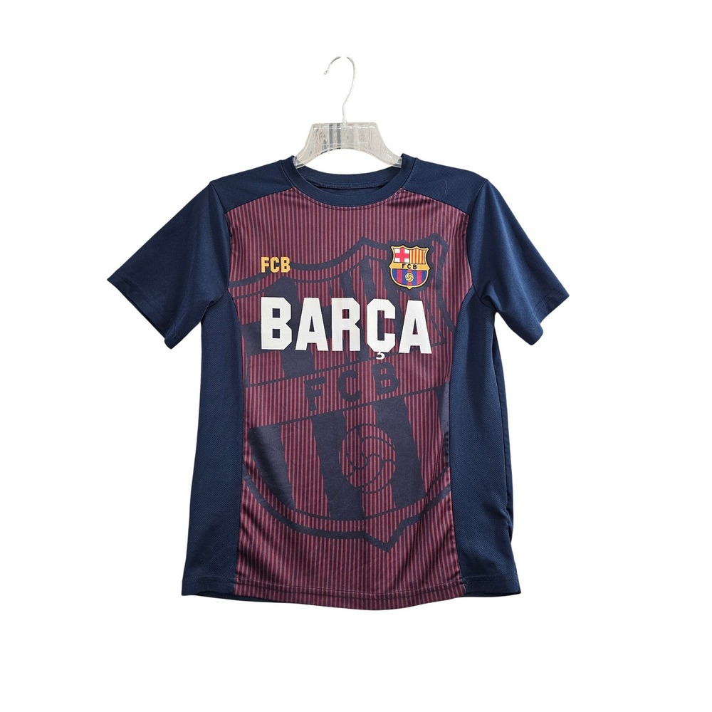 FC Barcelona‎ Official Performance Jersey Youth M 10/12 Soccer T-Shirt World Cup